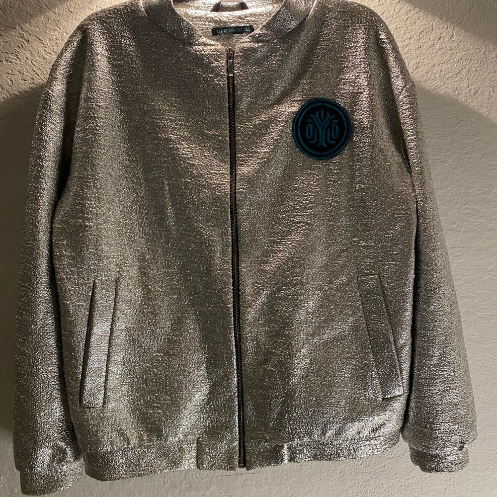 Y.LD BY DORA MOJZES Unisex Jacket, Large, Silver